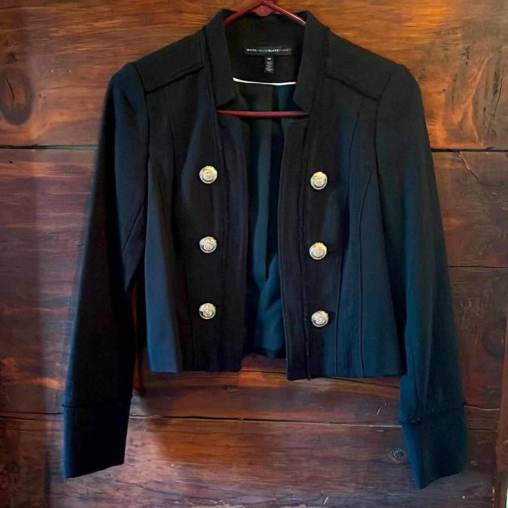 WHBM tweed admiral jacket
